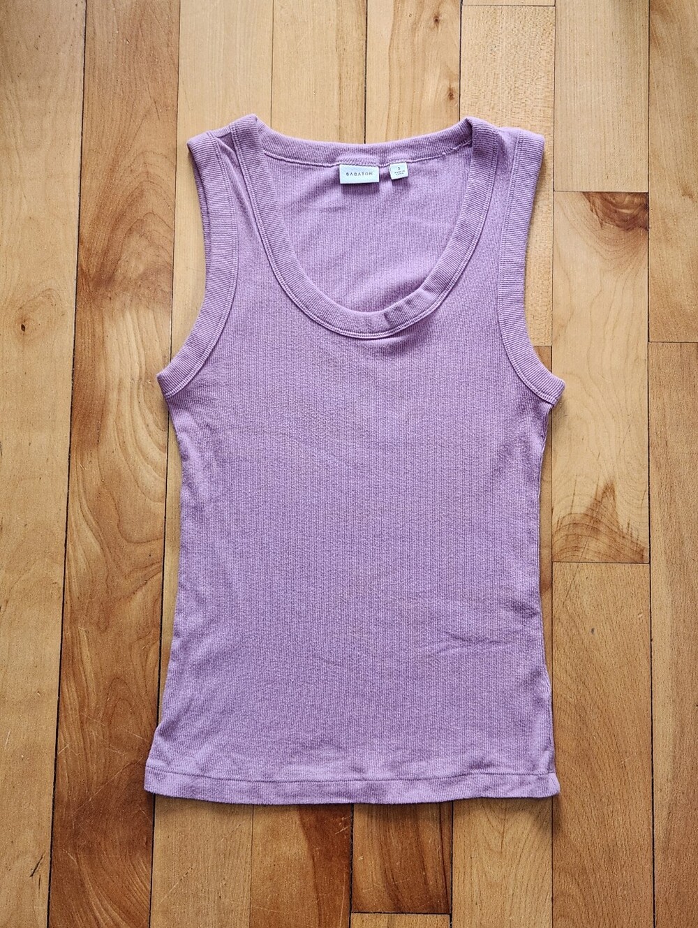 Aritzia Babaton Scoop Neck Ribbed Tank - S